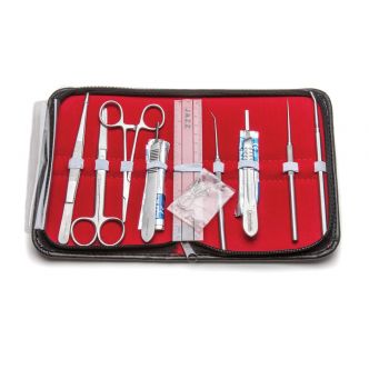 Set Of 10 Pc Student Dissecting Dissection Medical Instruments Kit 5 Blades #11 