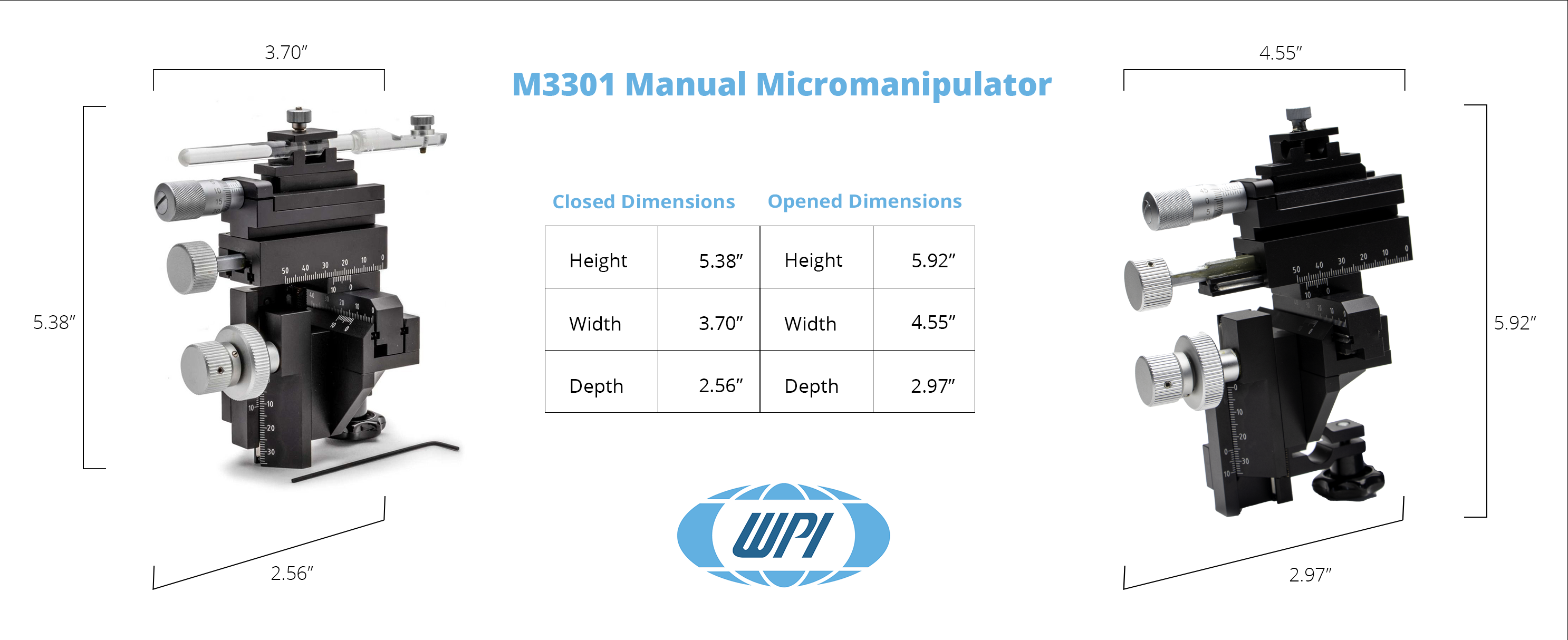 Specifications of the M3301