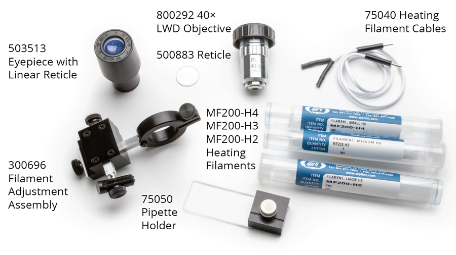 The Microforge MF200 Startup Kit includes these elements