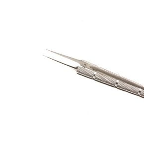 Round Hollow Handled Dilator Forceps, 14cm, 0.15mm tips