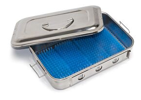 Instrument Sterilization Tray with Silicone Pads