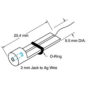 Microelectrode Holder, straight, Female Connector