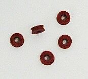 Microelectrode Replacement Gaskets, Red Silicone Rubber, Pack of 100