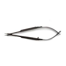 Barraquer Micro Needle Holder, Smooth Curved Tips, Black Coating