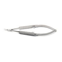 Barraquer Needle Holder, 10.5 cm, Curved, Smooth Tips, 6 mm Jaw