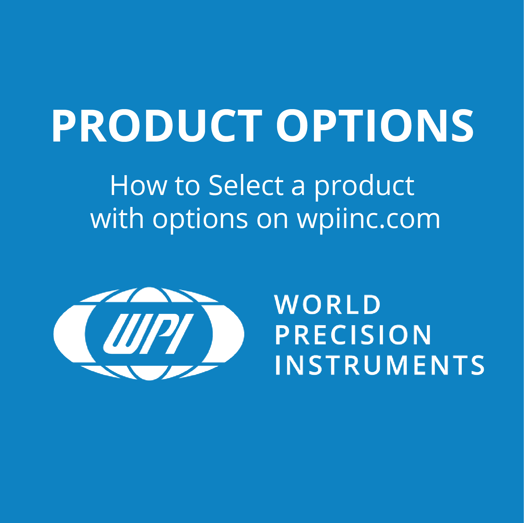 Selecting a product option