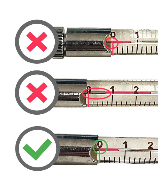 proper needle alignment in NanoFIl