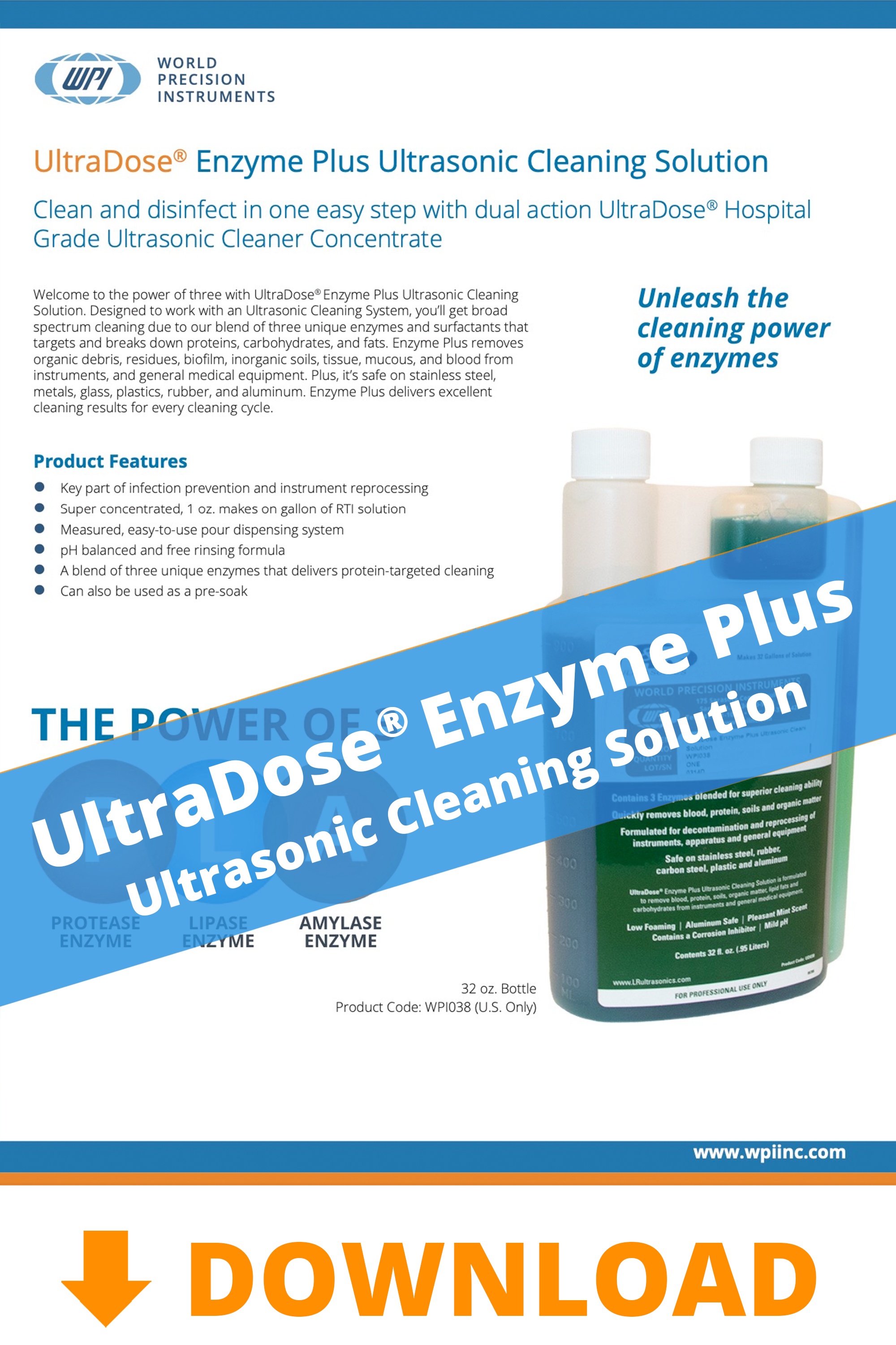 Ultradose Enzyme Cleaning Solution
